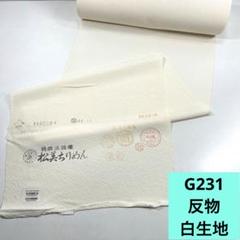 G231☆送料込み❣️ 正絹 反物 白生地 浜ちりめん 1枚