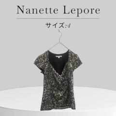 Nanette Lepore ナネットレポー 総柄 半袖トップス M サイズ