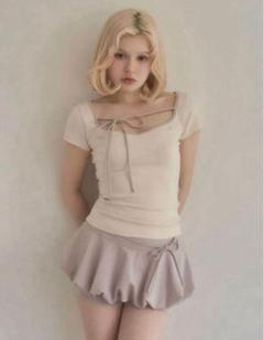 トップス ANDMARY Collie ribbon tops ivory andmary Collie ribbon tops ivory - メルカリ