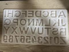 シリコンモールド アルファベットと数字