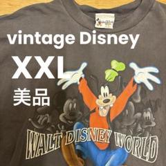 【美品】USA製ウォルトディズニーワールド ミッキーミニーグーフィーTシャツ半袖