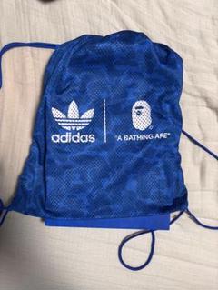 adidas × A BATHING APE 　ナップサック adidas A BATHING APE ナップザック 青(非売品) - メルカリ