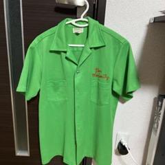 ビンテージ シャツ 緑 刺繍 60s 70s 年代 レア ボーリング The Master Bowler ヴィンテージボウリングシャツ チェーン