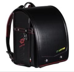 新品　箱付き　ブランドランドセル　lotto 　レッド×ブラック　6年間保証