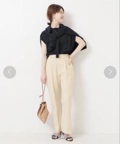 Spick & Span ドライタッチバックスリットストレートパンツ