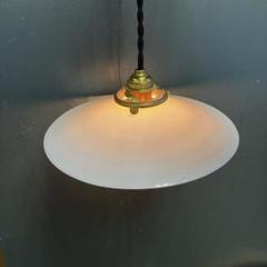 昭和レトロ　電笠　切子ガラス　昭和初期〜中期　房　金具付き m25041634338_1.jpg?1742351319