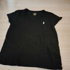 Polo Ralph Lauren ブラック Vネック 半袖 Tシャツ