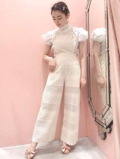 美品 lilLilly レースオールインワン サロペット 36サイズ
