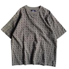 90s OLD STUSSY ジャガード tシャツ 総柄 スカル - メルカリ