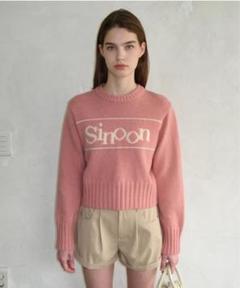 Sinoon セーター ニット 韓国sinoon シヌーン】Puff Half Knit Top (sinoon/ニット
