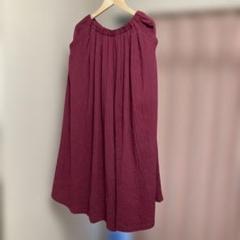 ハンドメイド　ガウチョパンツ　ウエストゴム　コットン　ゆったり