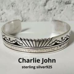 ナバホ　シルバーブレスレット　Charlie John ナバホ シルバーブレスレット Charlie John - メルカリ