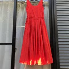 DAY upper hights ノースリーブドレス 赤ワンピース　レッド DAY upper hights ノースリーブドレス 赤ワンピース レッド