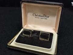 箱付き✨　Dior　Christian Dior　クリスチャンディオール　カフス Christian dior 箱付き カフスボタン ゴールド - メルカリ