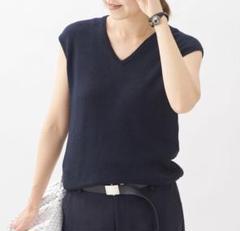 noriちゃん　Plage プラージュ リネンベスト 麻 ジレ plage ベスト ジレ sandy linen レディース : ZOZOTOWN Yahoo!店