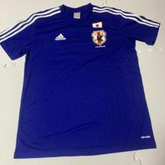 adidas 日本代表 応援練習サッカーシャツ 青　Lサイズ