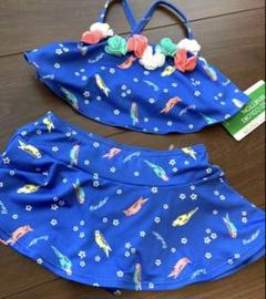 即完売品 超激レア ベネトン フラワー 水着 ビキニ プール セパレート キッズ