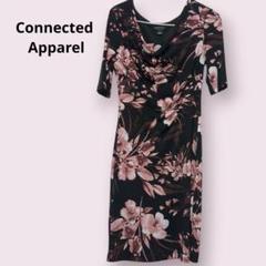 Connected Apparel フラワープリントドレス