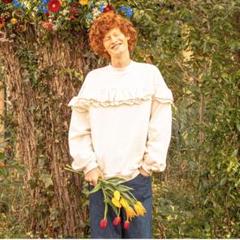 POPPY Heart tulle sweatshirt あさぎーにょ HEART TULLE SWEATSHIRT POPPY あさぎーにょ