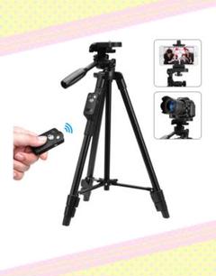 定価10,980円 スマホ三脚 ビデオカメラ 三脚 4段階伸縮 360回転