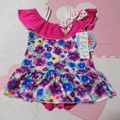 新品 水着 女の子 ワンピース 夏物 90 花柄