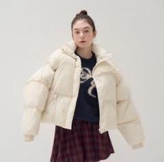 ジャケット・アウター rinmuguet frill ribbon down jacket muguet】frill ribbon down jacket pink