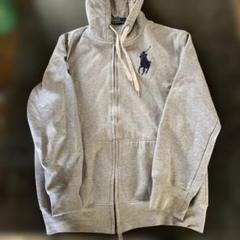 Polo by Ralph Lauren グレー フルジップパーカー XXL