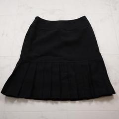 Rene プリーツスカート ブラック #34 ウール