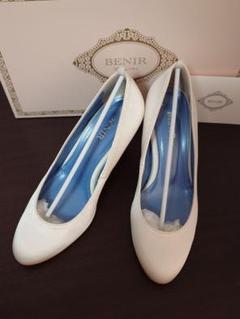 もも　　　BENIR ウエディングシューズ　シルクサテン　23センチ BENIR ベニル ウェディングシューズ サテン 23.0cm