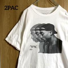 古着2PAC グラフィック プリントTシャツ ホワイト海外輸入一点物L