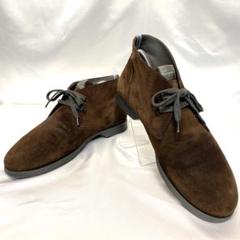 サルヴァトーレフェラガモ レザーチャッカブーツ 茶 ブラウン 23cm 訳あり】イタリア製 Salvatore Ferragamo / サルヴァトーレ
