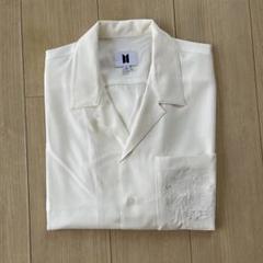 未使用新品 JIMIN MUSEオープンカラーシャツM BTS JIMIN MUSE オープンカラーシャツ M 新品未使用 ホワイト