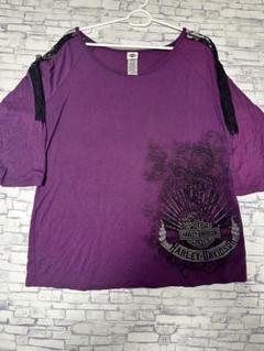 ハーレーダビッドソン パープル Tシャツ X-LARGE