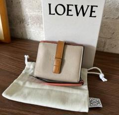送料込み！ 極美品 LOEWE スリムジップ ウォレット 515 ロエベ】コンパクト ジップ ウォレット カーフスキン (LOEWE