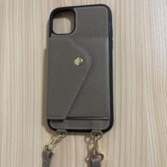 RECLAIRE iPhone11 レザー ケース ストラップ付き カード収納