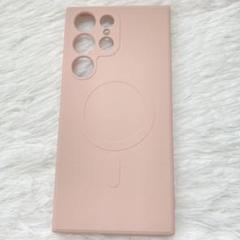 Samsung S23Ultra用 ワイヤレス充電ケース ピンク