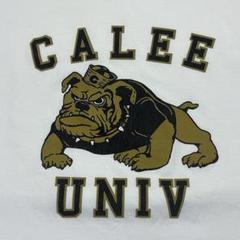 calee カレッジプリント ブルドッグ Tシャツ 廃盤品 キャリー 日本製