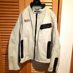 GAS ライダース　BIG sizeL アイボリーWhite GAS GAS ライダースBIG sizeL アイボリーWhite GAS