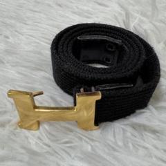 美品✨エルメス コンスタンス ベルト バックル キャンバス 黒 ゴールド エルメス コンスタンス ベルト キャンバス黒/ゴールド