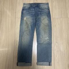 Levi's 501 ボタン裏359 フライトボタン ダメージジーンズ