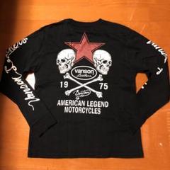超美品★VANSON ドクロ スカル スター 長袖 ロンT