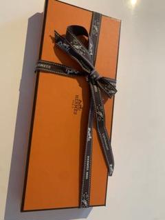 エルメス　空箱　25cm x 10cm リボン付き