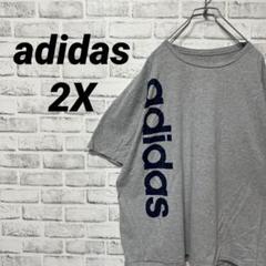 アディダス スケーター オーバーサイズ 90s ゆるだぼ Tシャツ グレー