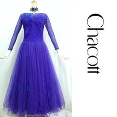 【Chacott】チャコット　社交ダンスドレス　パープル　M 社交ダンス ラテンドレス チャコットM 紫（Chacott チャコット