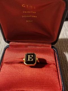 最終値下げGIGI HELIOS / Initial onyx ring E