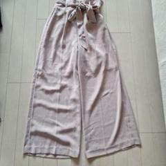 コヒナ ワイド パンツ ピンクベージュ