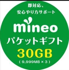 【30GB】mineo マイネオ パケットギフト