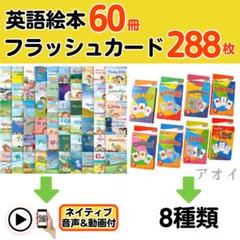 英語絵本60冊　音声動画付き　フラッシュカード288枚　まとめ売り