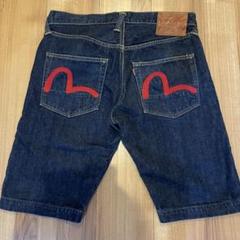 サイズ34 赤刺繍 2000T 赤耳 ハーフ ショート エヴィス エビス