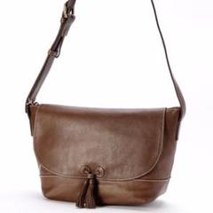 【新品♡未使用】Dakota ナチュラルレザー フラップロング ショルダーバッグ